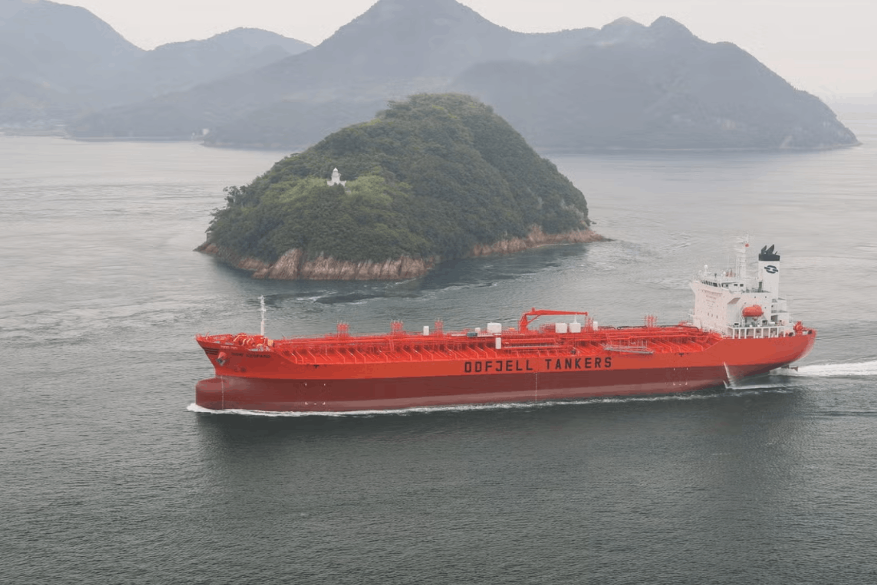 The chemical tanker Bow Leopard is one of the vessels operating on Odfjell’s green corridor to Brazil. (Photo: Odfjell)