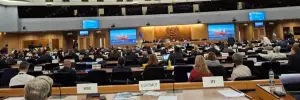 The delegates attending represented nations from around the world.